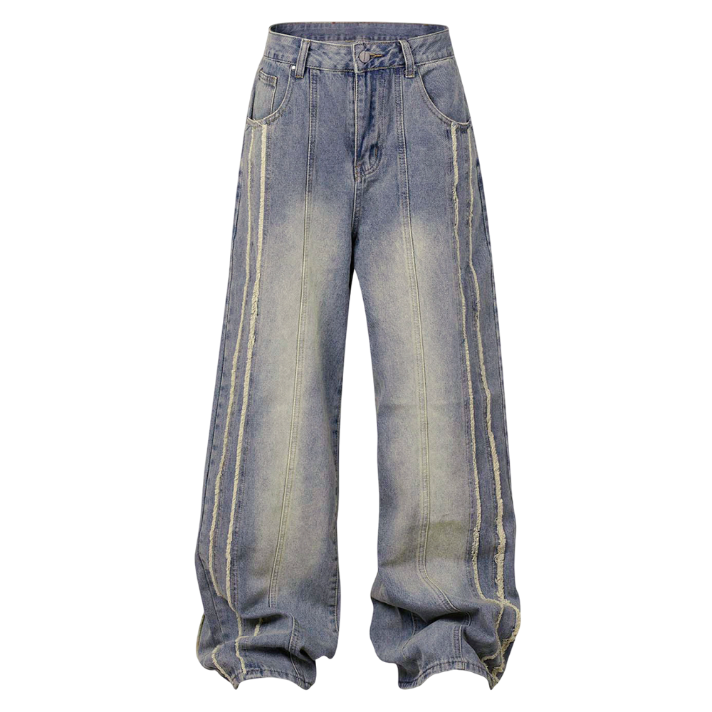 DAMNED CULT STRIPE PATCH JEANS - Damned Cult