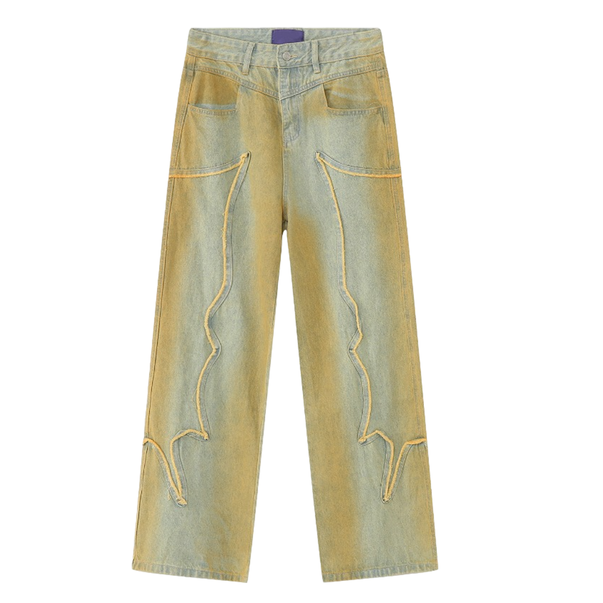 DAMNED CULT DISTRESSED PATCH PANT - Damned Cult