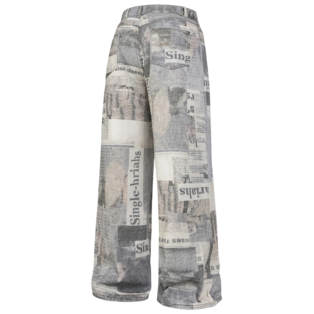 DAMNED CULT NEWSPAPER PANTS - Damned Cult