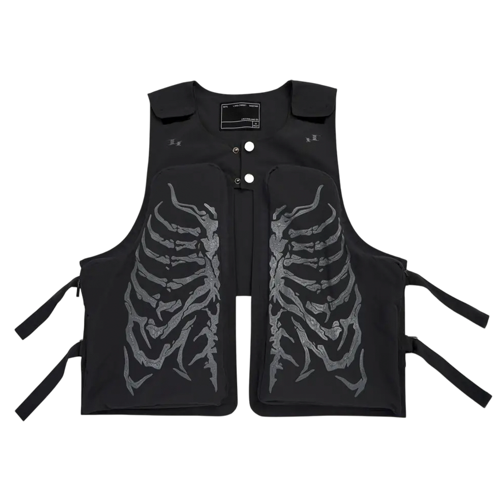 DAMNED CULT SKELETON CARGO VEST - Damned Cult
