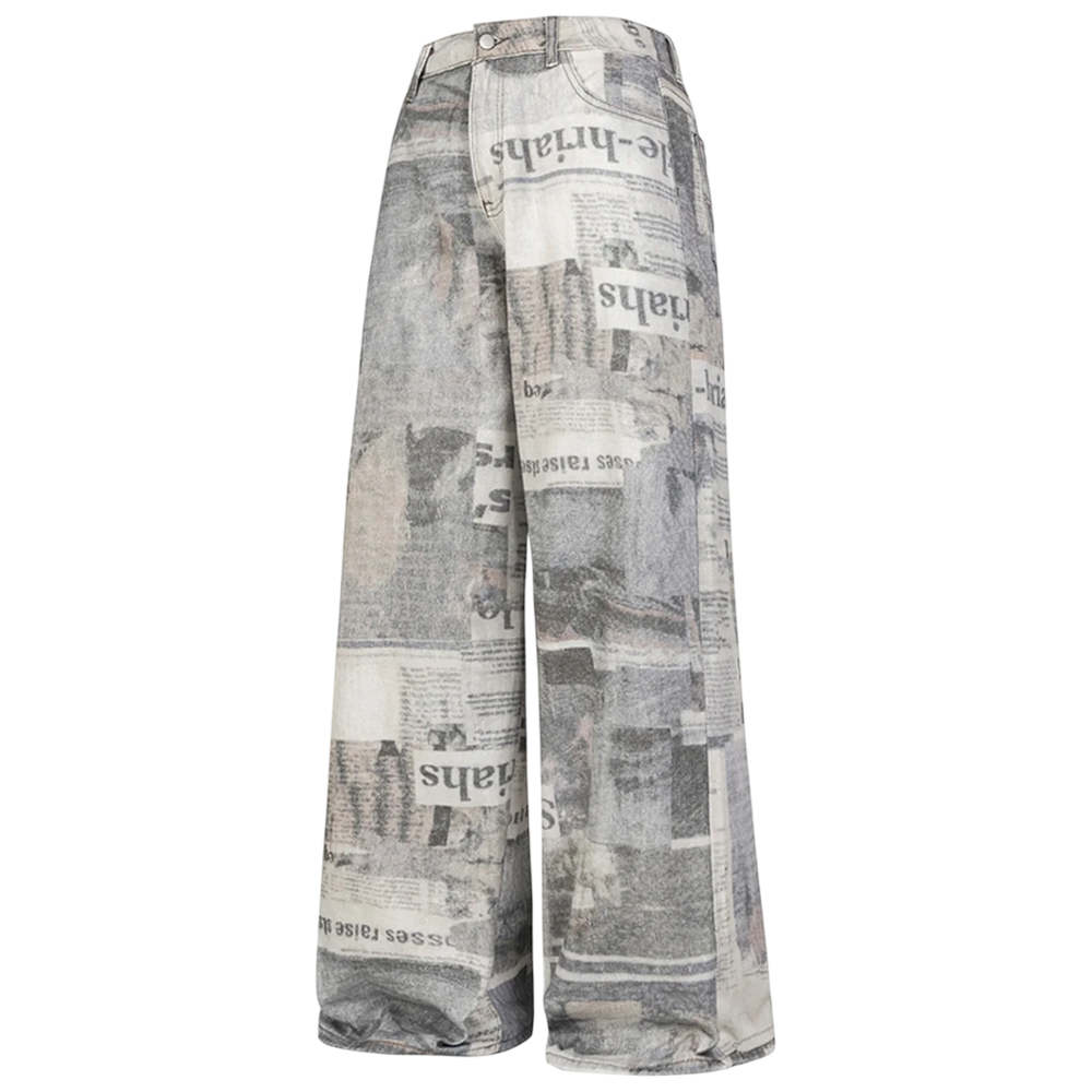 DAMNED CULT NEWSPAPER PANTS - Damned Cult