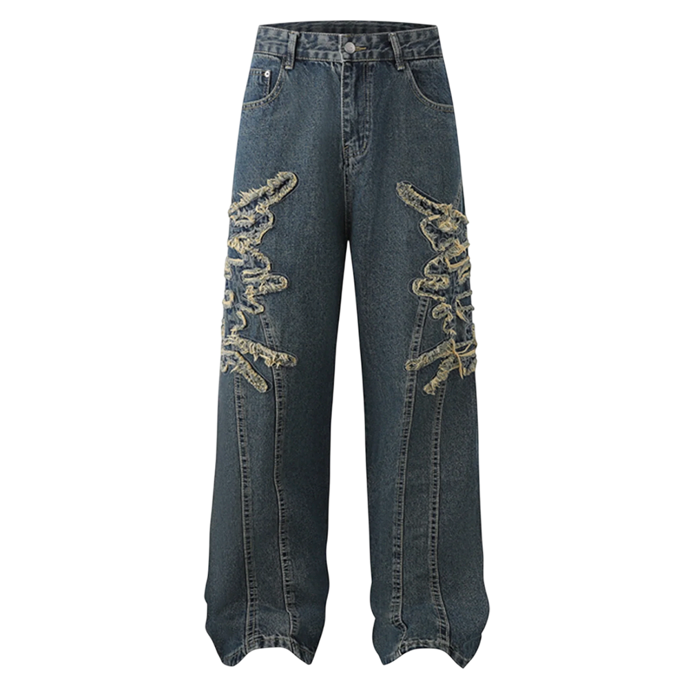 DAMNED CLT EDGE PATCH JEANS - Damned Cult