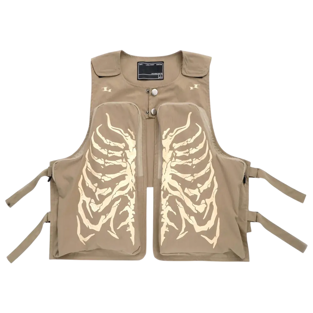 DAMNED CULT SKELETON CARGO VEST - Damned Cult