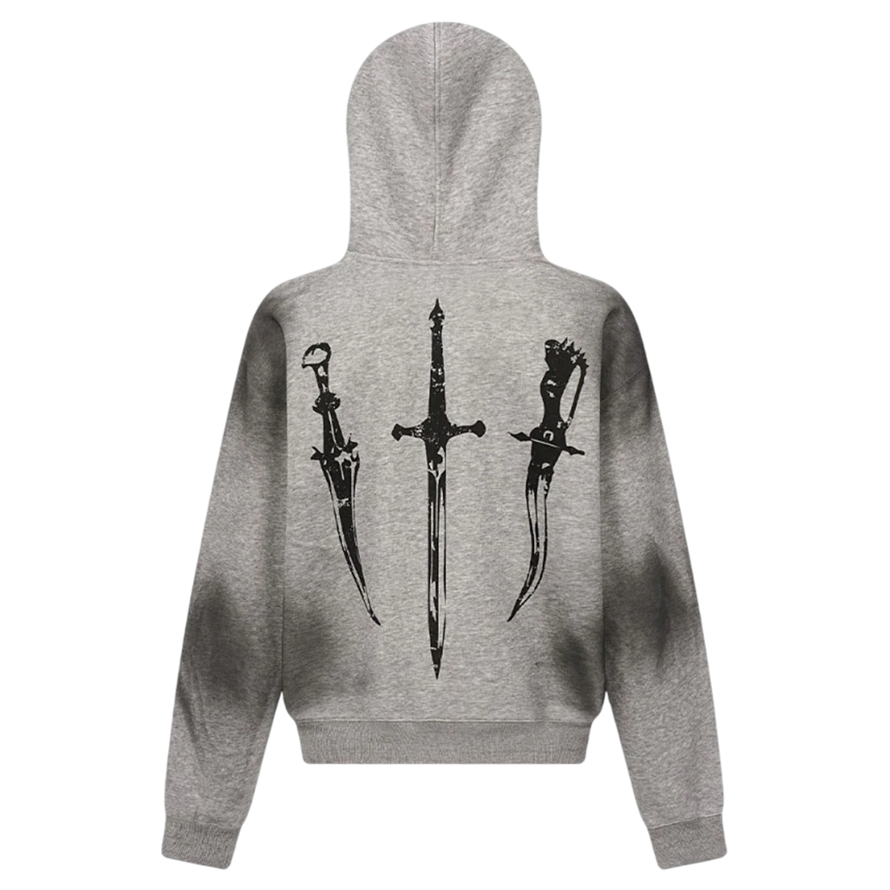 DAMNED CULT FUR HOODED CARDIGAN - Damned Cult
