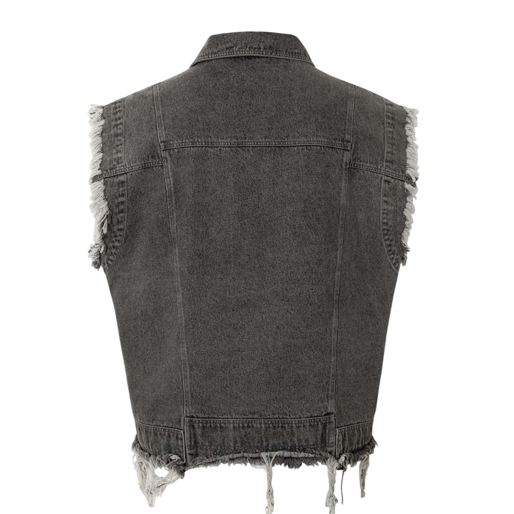 DAMNED CULT DENIM VEST - Damned Cult