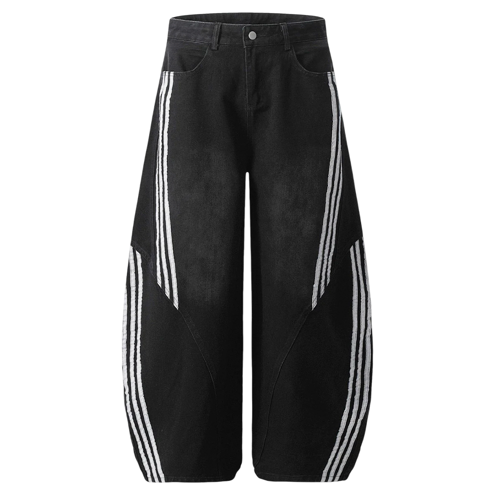 DAMNED CULT STRIPE STITCH JEANS - Damned Cult