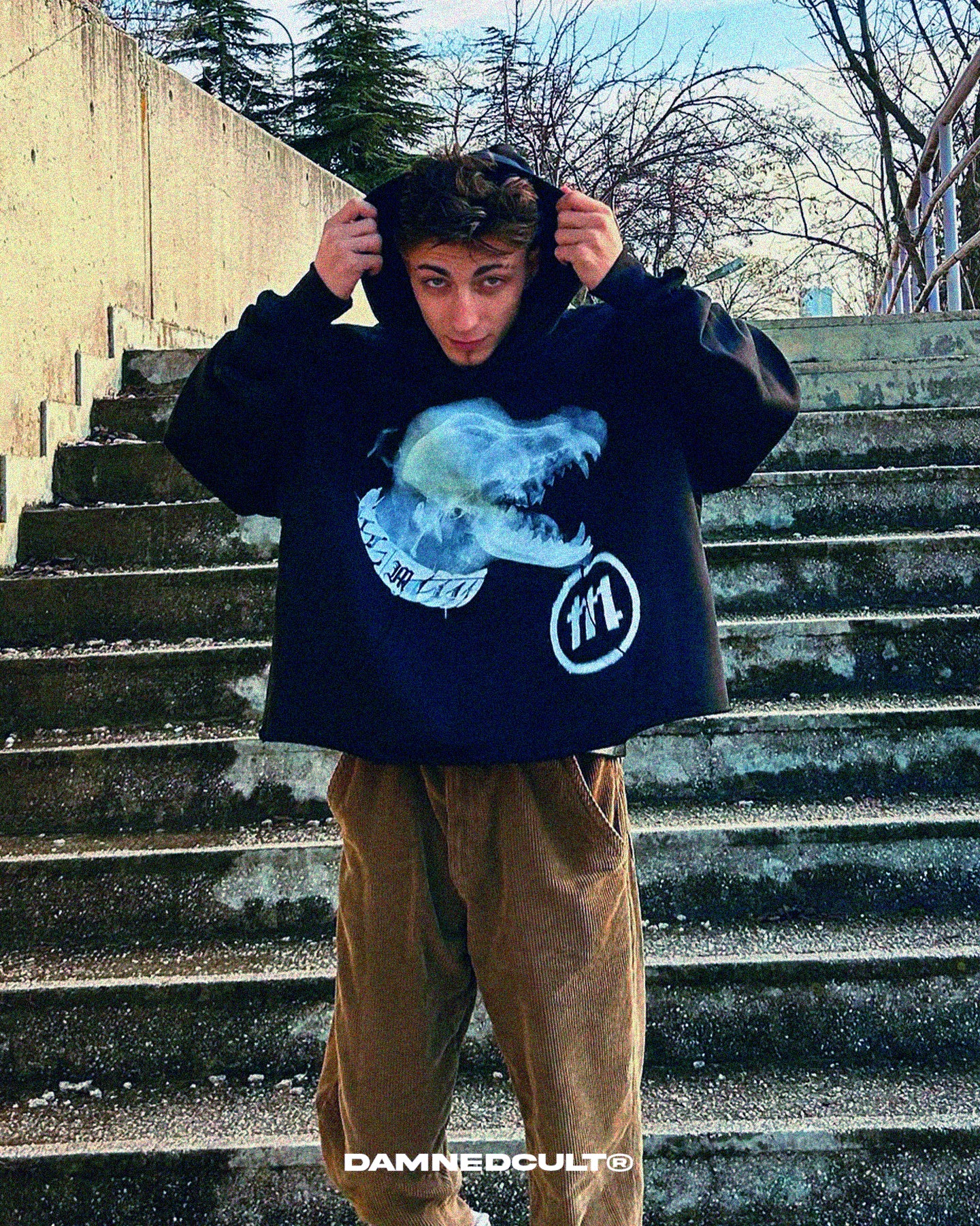 DAMNED CULT X MONOBRUTAL QUANT HOODIE