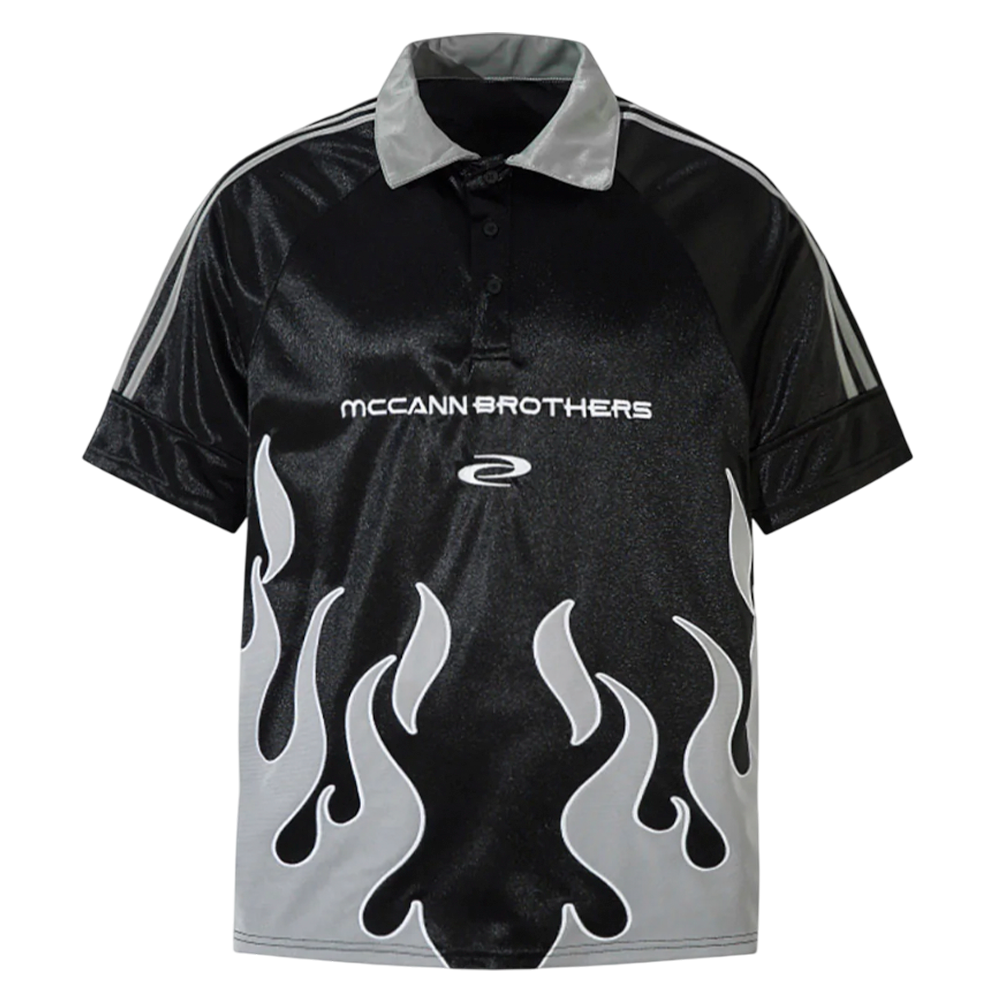 DAMNED CULT FLAME POLO TEE - Damned Cult