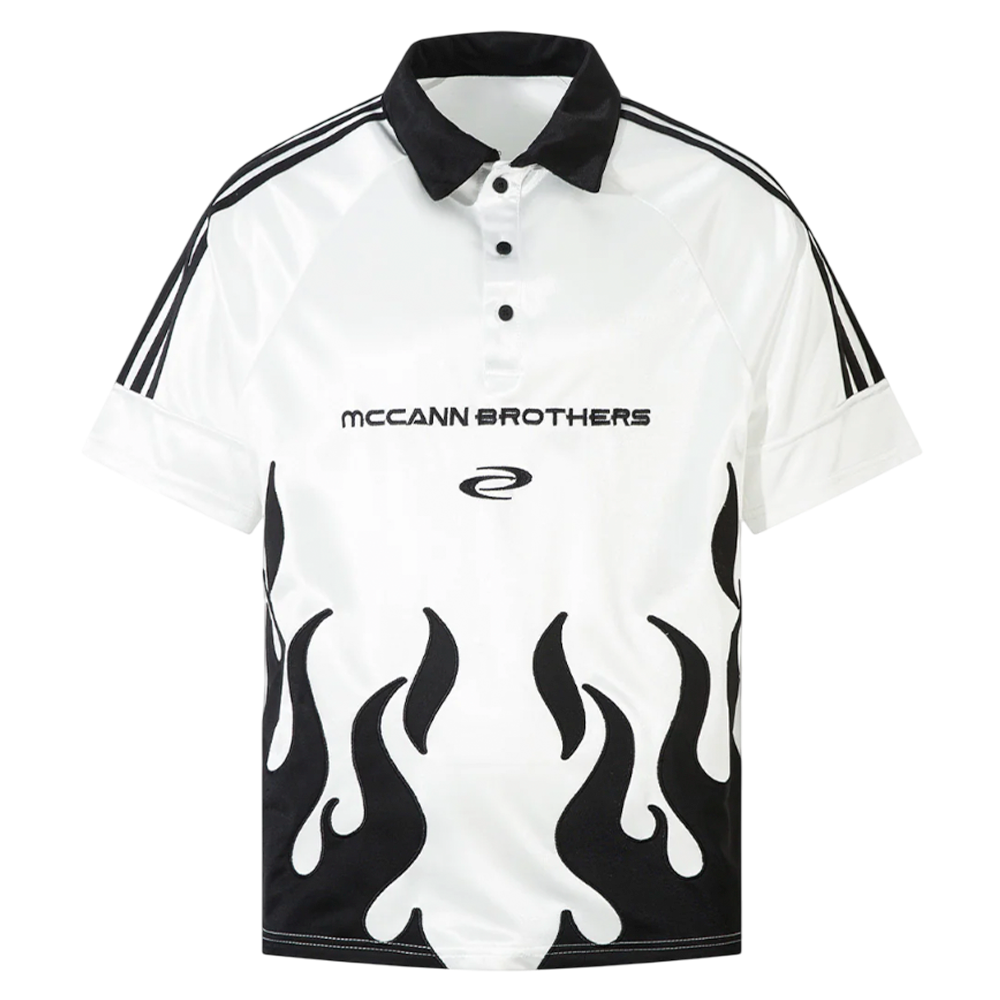 DAMNED CULT FLAME POLO TEE - Damned Cult