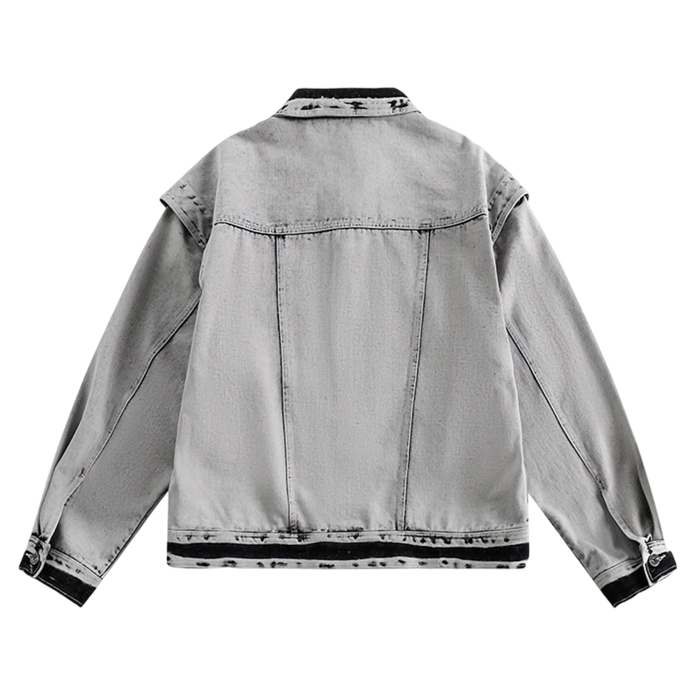 DAMNED CULT DENIM DISTRESSED JACKET - Damned Cult