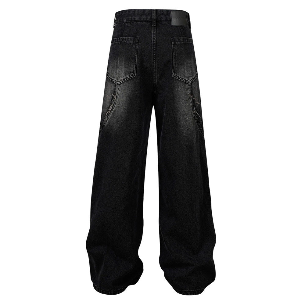 DAMNED CULT FUR PATCH JEANS - Damned Cult