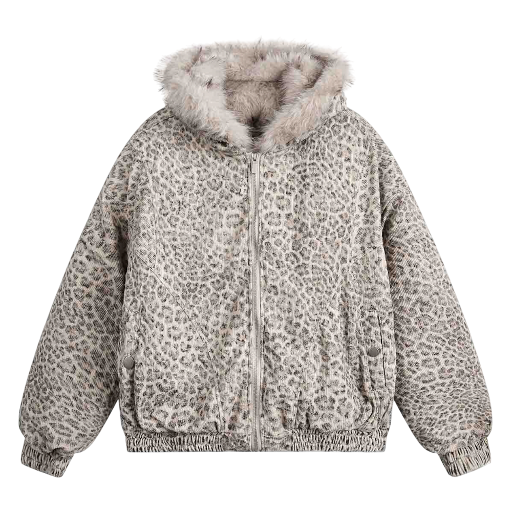 DAMNED CULT LEOPARD FUR JACKET - Damned Cult