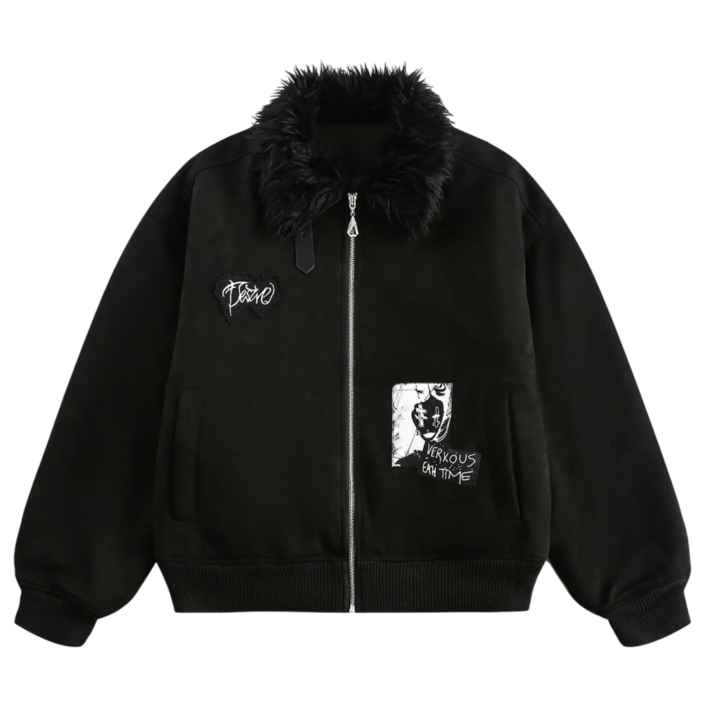 DAMNED CULT FUR QUILTED JACKET - Damned Cult