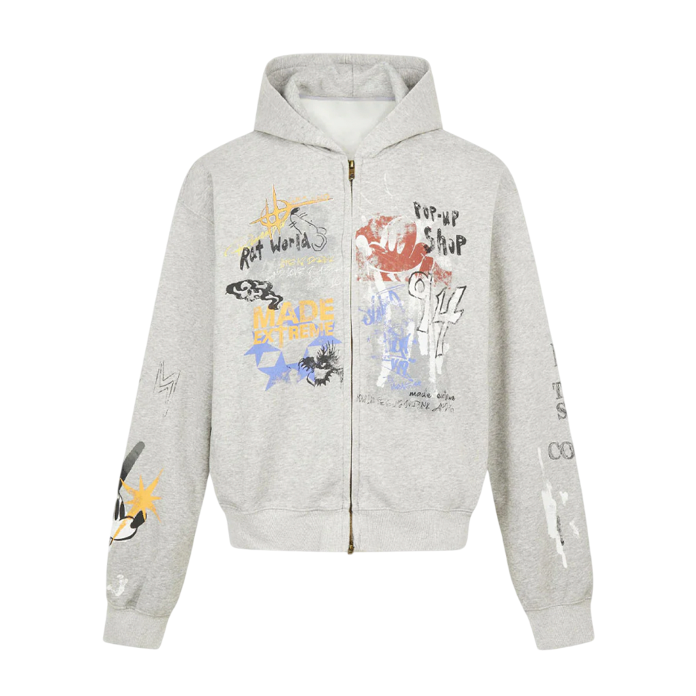 DAMNED CULT GRAFFITI CARDIGAN JACKET - Damned Cult