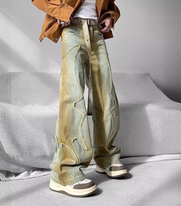 DAMNED CULT DISTRESSED PATCH PANT - Damned Cult
