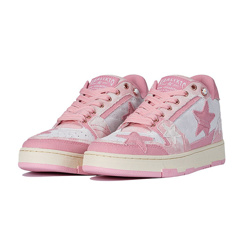 DAMNED CULT PINK STAR SNEAKER - Damned Cult