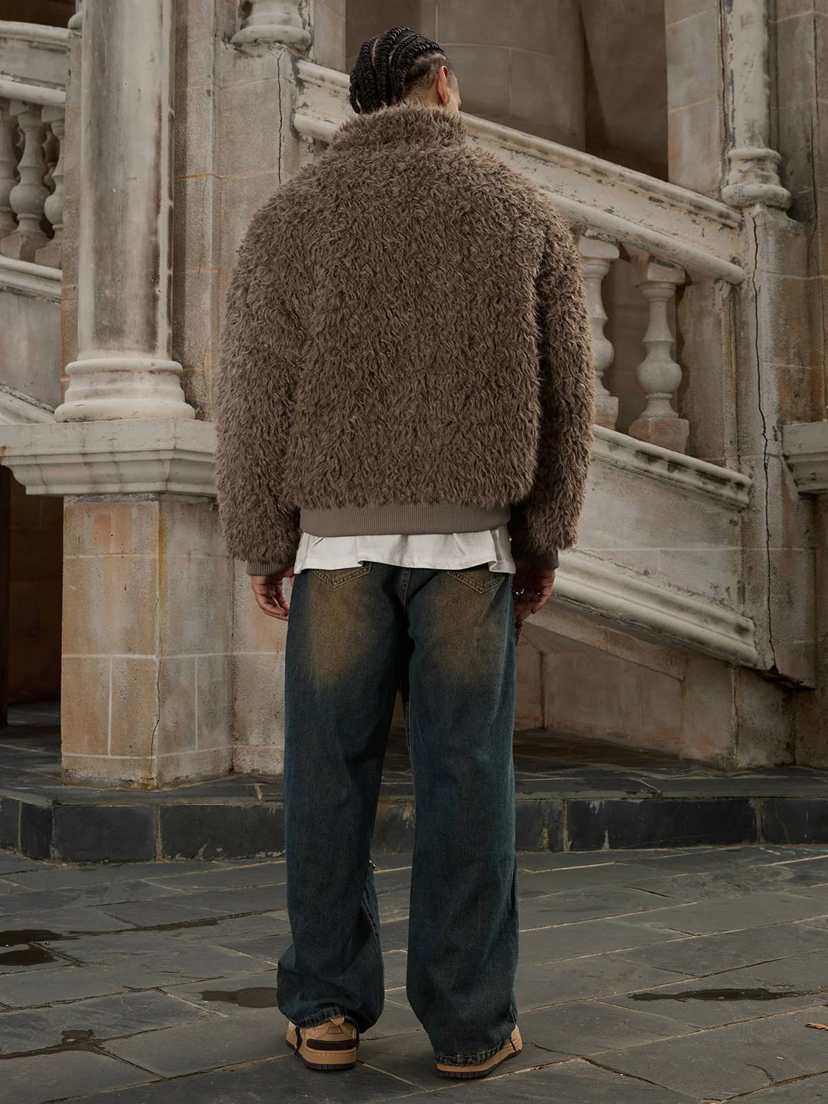 DAMNED CULT FAUX FUR JACKET - Damned Cult