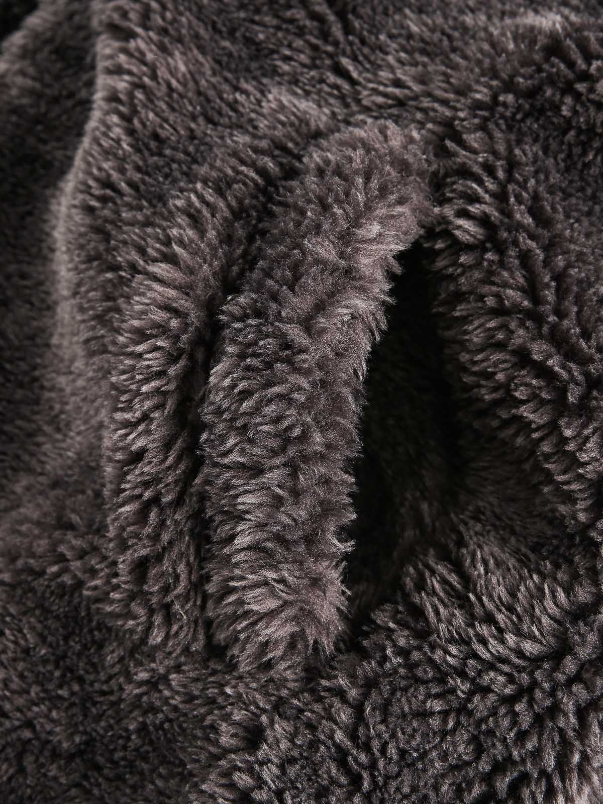 DAMNED CULT FUR HOODED SHERPA JACKET - Damned Cult