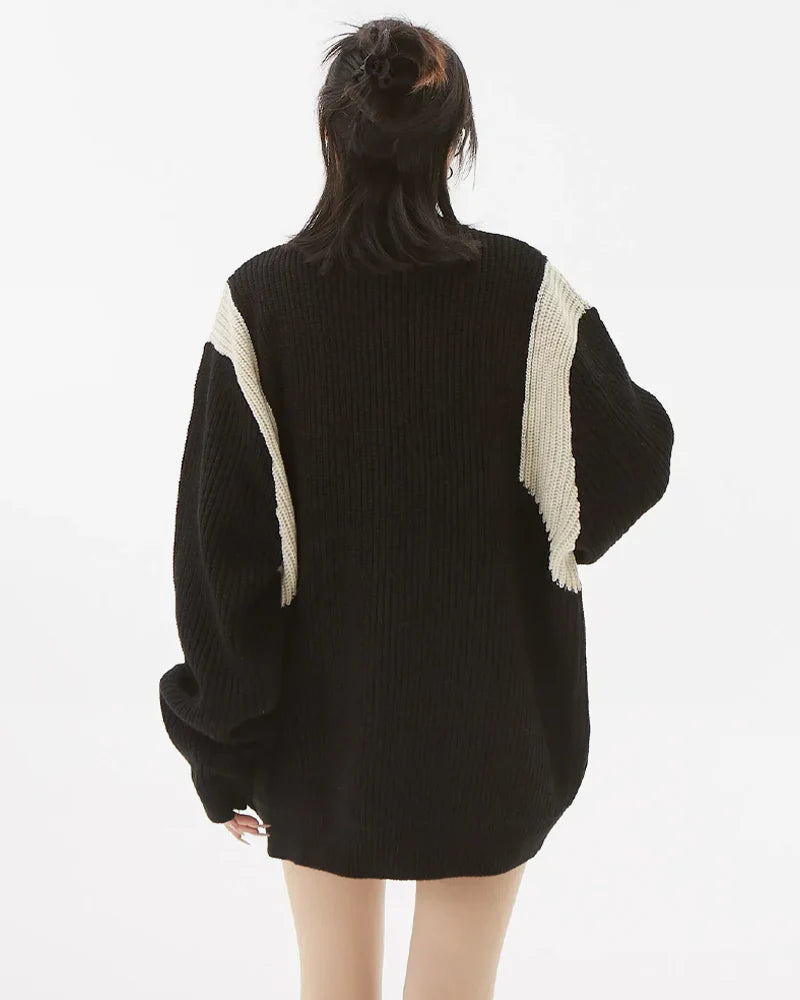 DAMNED CULT BLACK ZIPPER CARDIGAN - Damned Cult