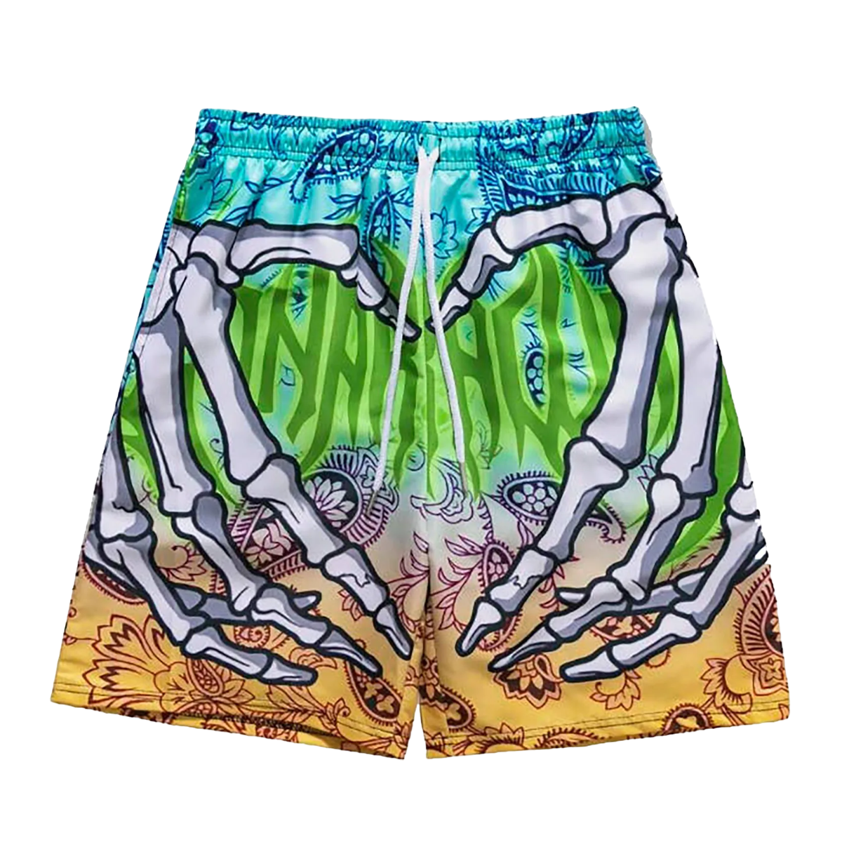 DAMNED CULT SKULL HANDS SHORTS - Damned Cult