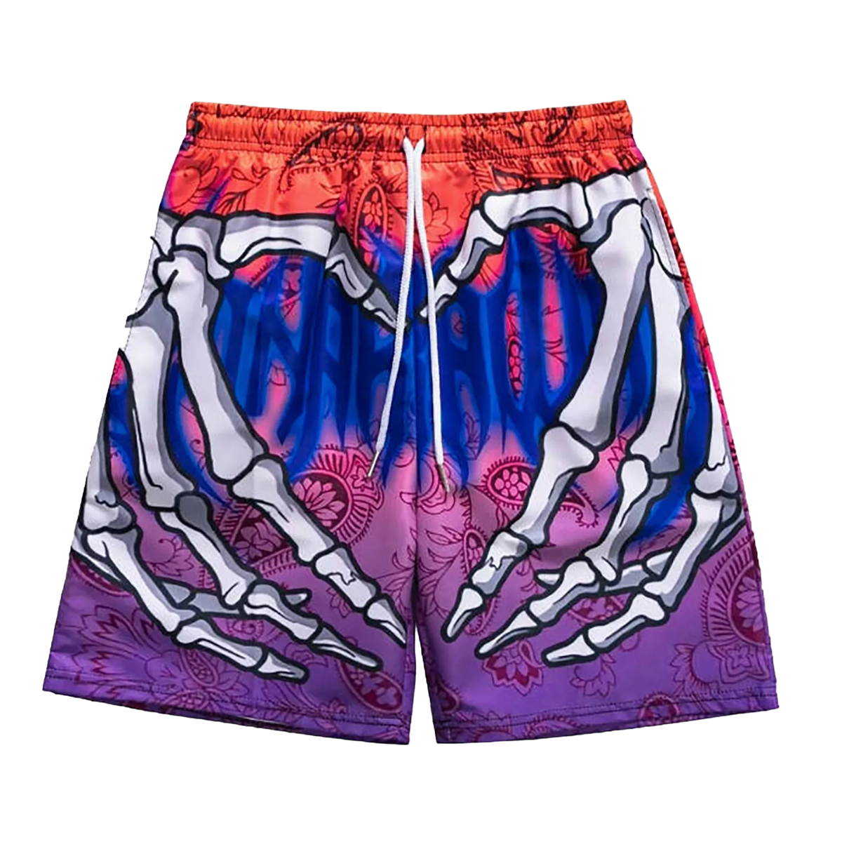 DAMNED CULT SKULL HANDS SHORTS - Damned Cult