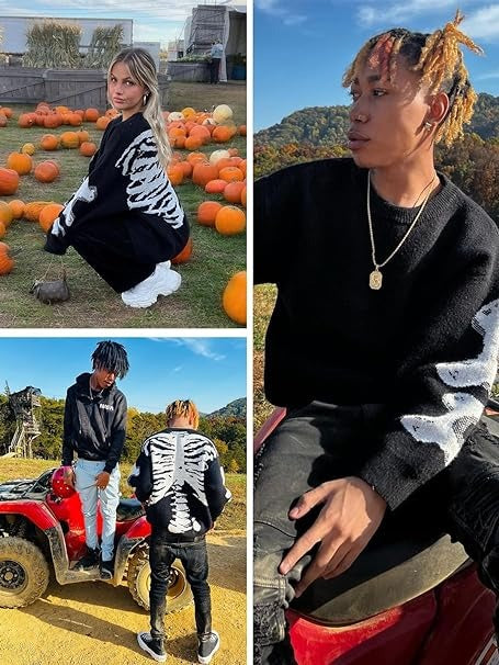 DAMNED CULT BONE SWEATSHIRT - Damned Cult