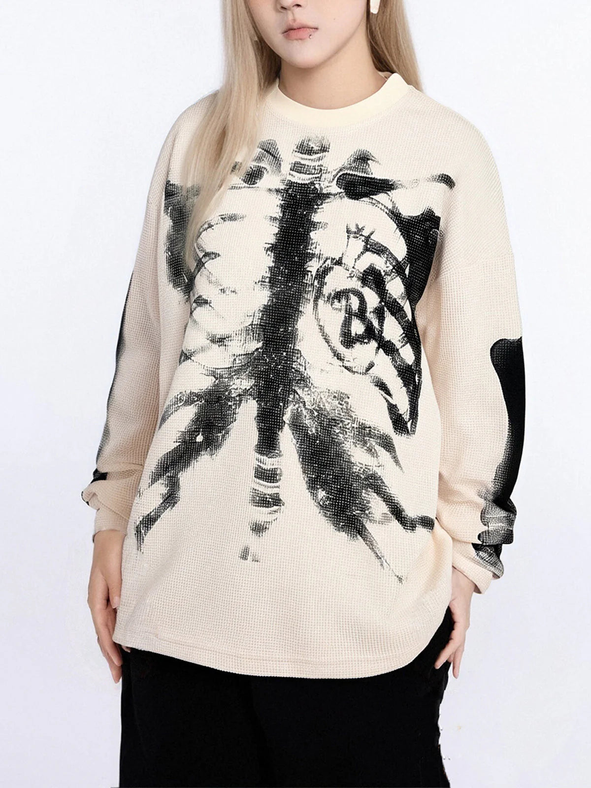 DAMNED CULT SKELETON THERMAL KNIT
