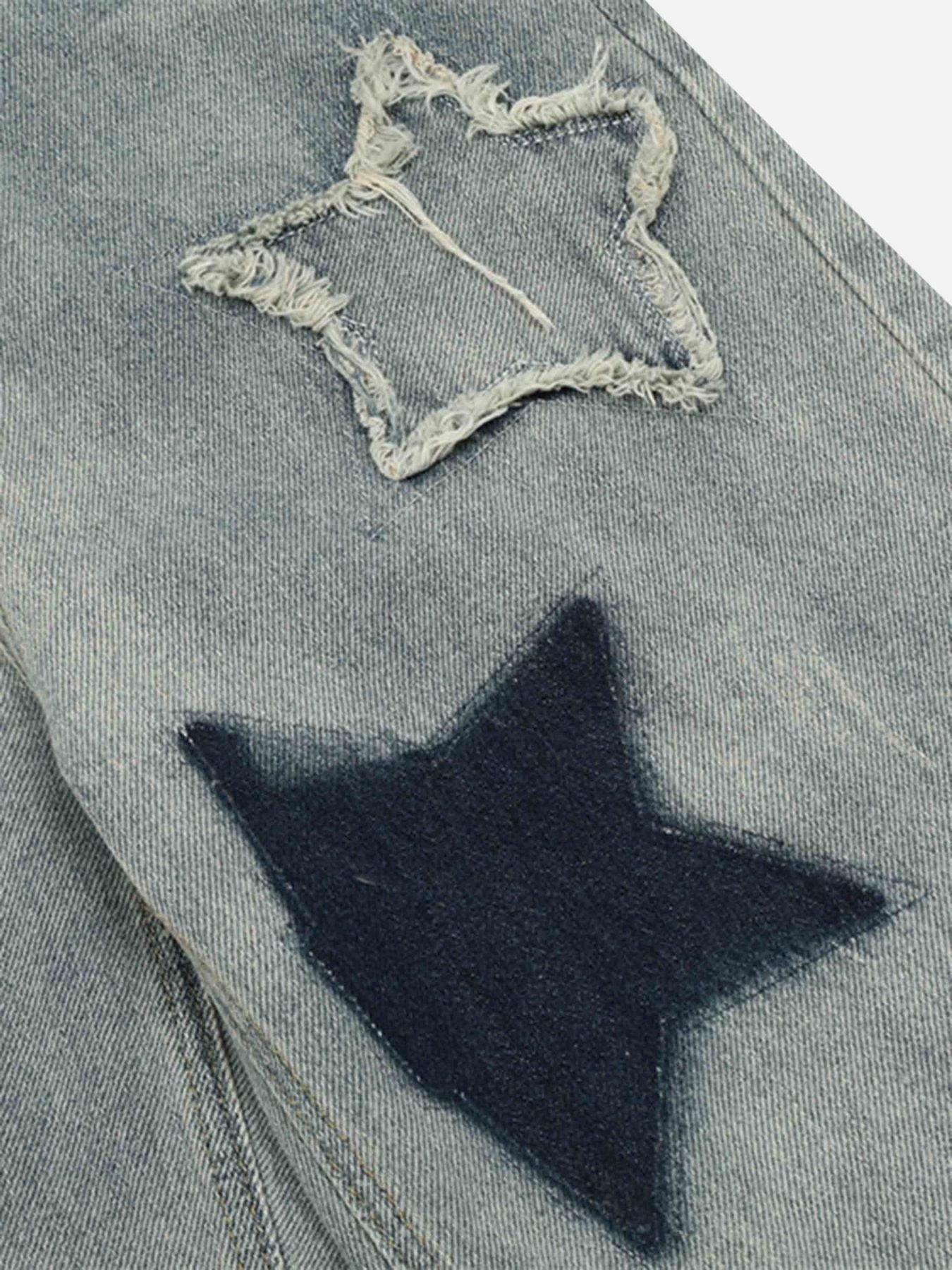 DAMNED CULT PENTAGRAM STAR JEANS - Damned Cult