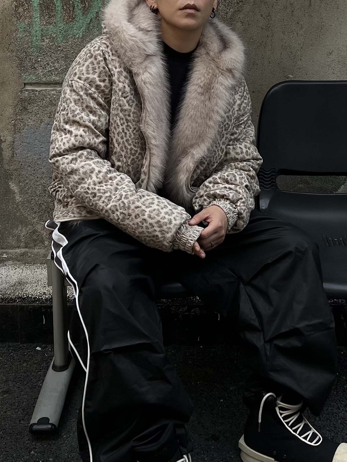 DAMNED CULT LEOPARD FUR JACKET - Damned Cult