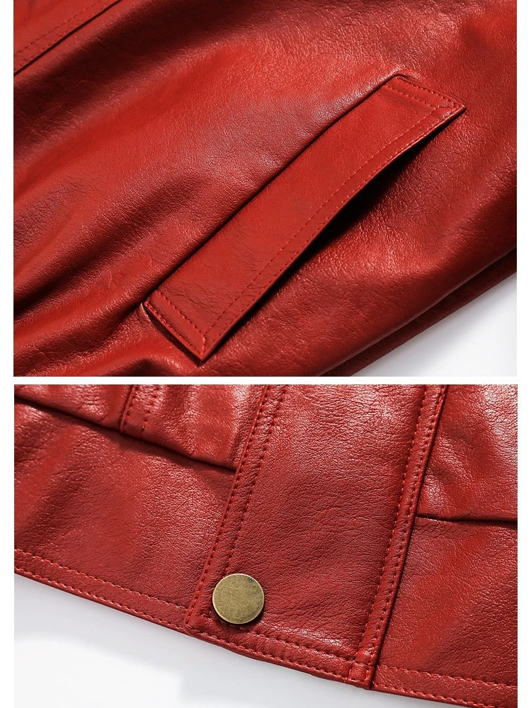 DAMNED CULT RED LEATHER JACKET - Damned Cult