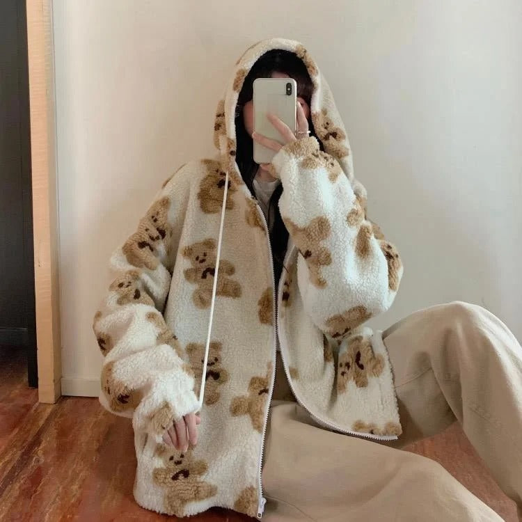 DAMNED CULT BEAR FUR HOODIE - Damned Cult
