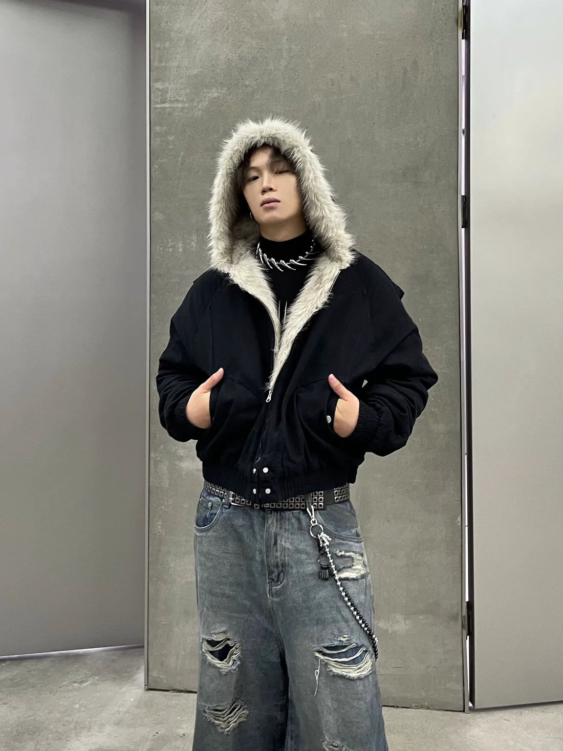 DAMNED CULT INSIDE FUR COOL JACKET - Damned Cult