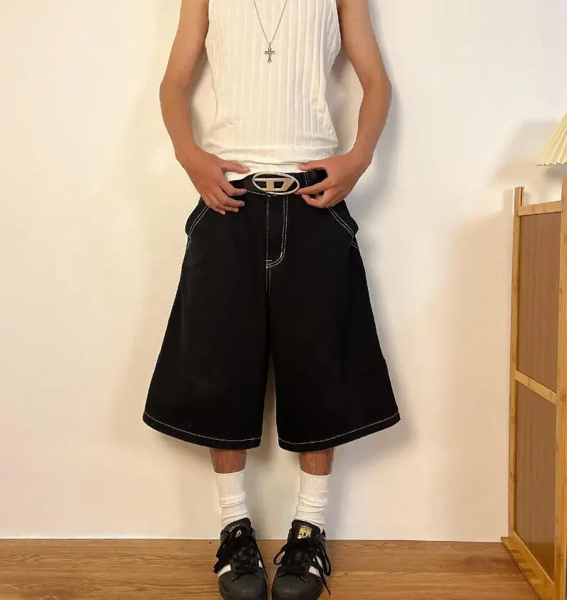 DAMNED CULT RED PATTERN JORT - Damned Cult
