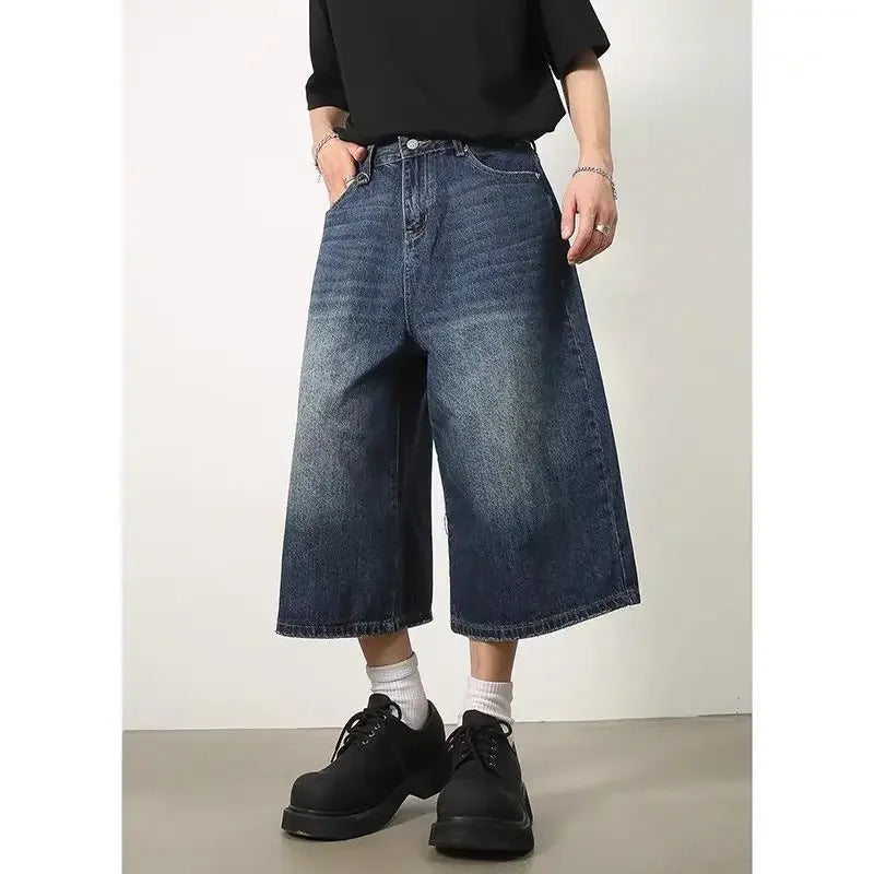 DAMNED CULT BLUE DENIM JORT - Damned Cult