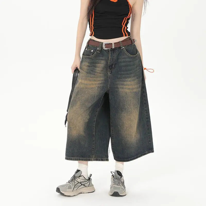 DAMNED CULT VINTAGE DENIM JORT - Damned Cult