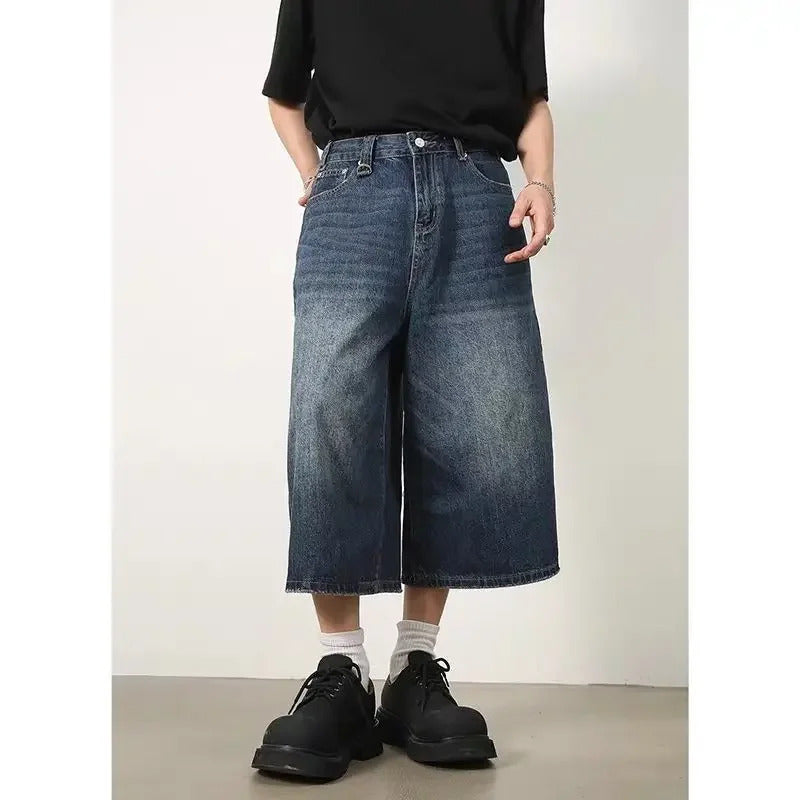 DAMNED CULT BLUE DENIM JORT - Damned Cult