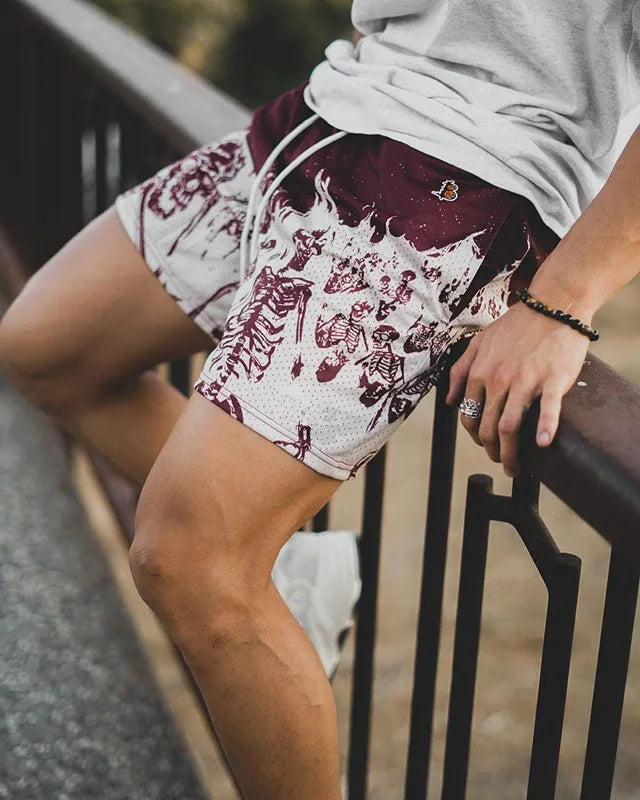 DAMNED CULT REBEL SKULL SHORTS - Damned Cult