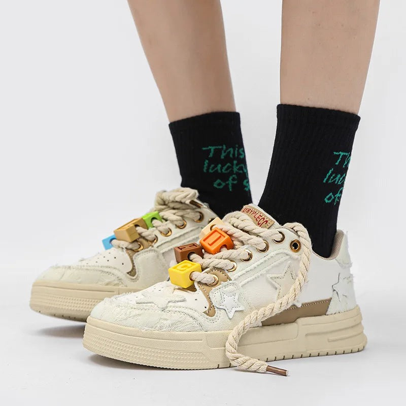 DAMNED CULT CUBE LETTER SNEAKER - Damned Cult