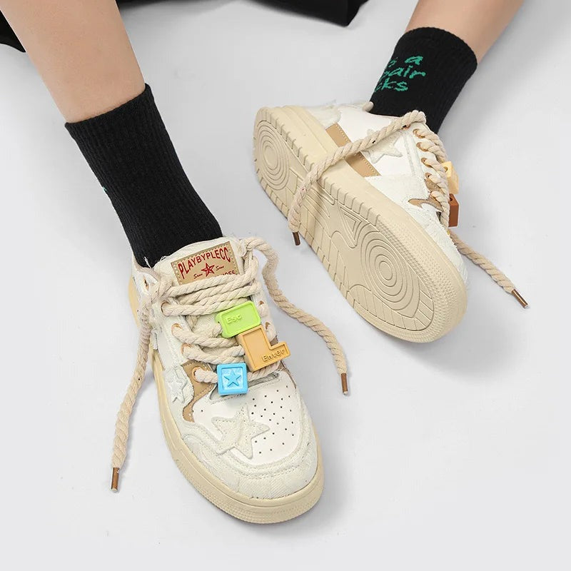 DAMNED CULT CUBE LETTER SNEAKER - Damned Cult