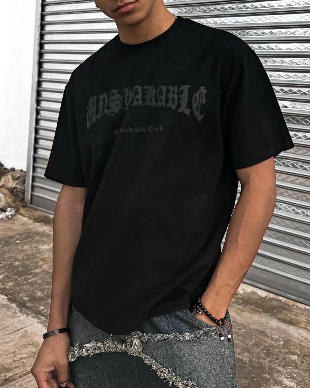 DAMNED CULT SPINE PUFF PRINT TEE - Damned Cult