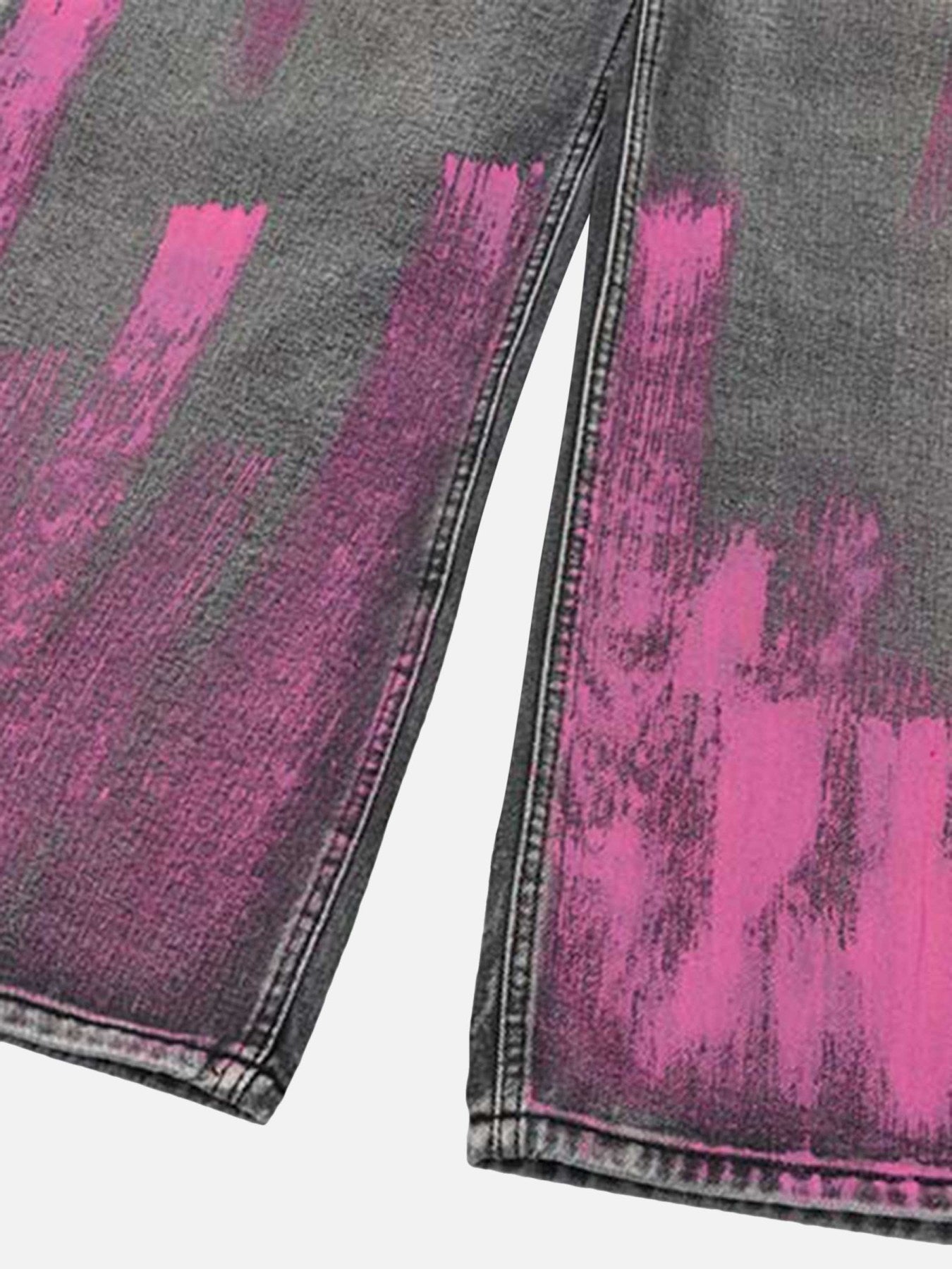 DAMNED CULT PINK PAINT JEANS - Damned Cult