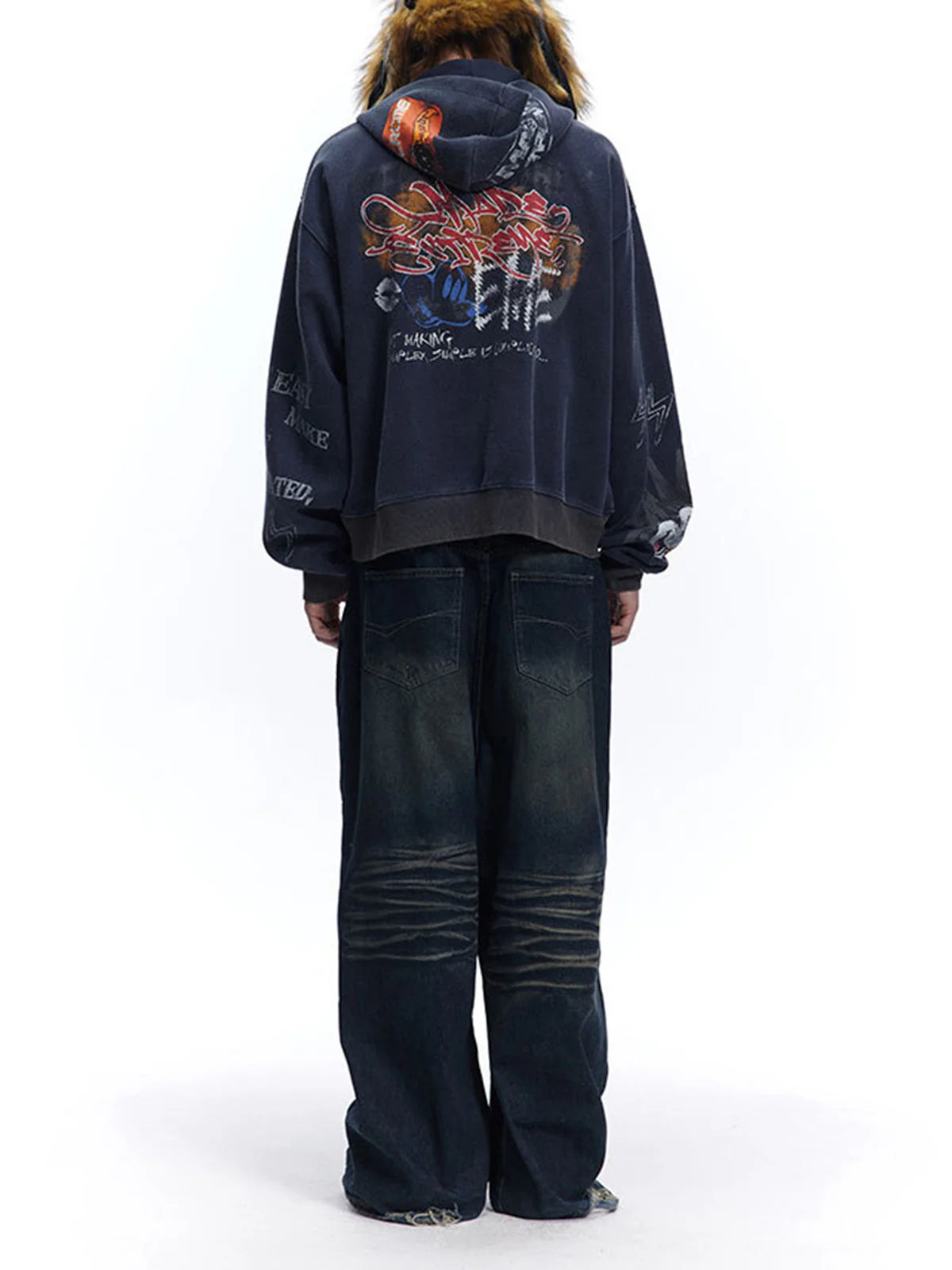 DAMNED CULT GRAFFITI CARDIGAN JACKET - Damned Cult