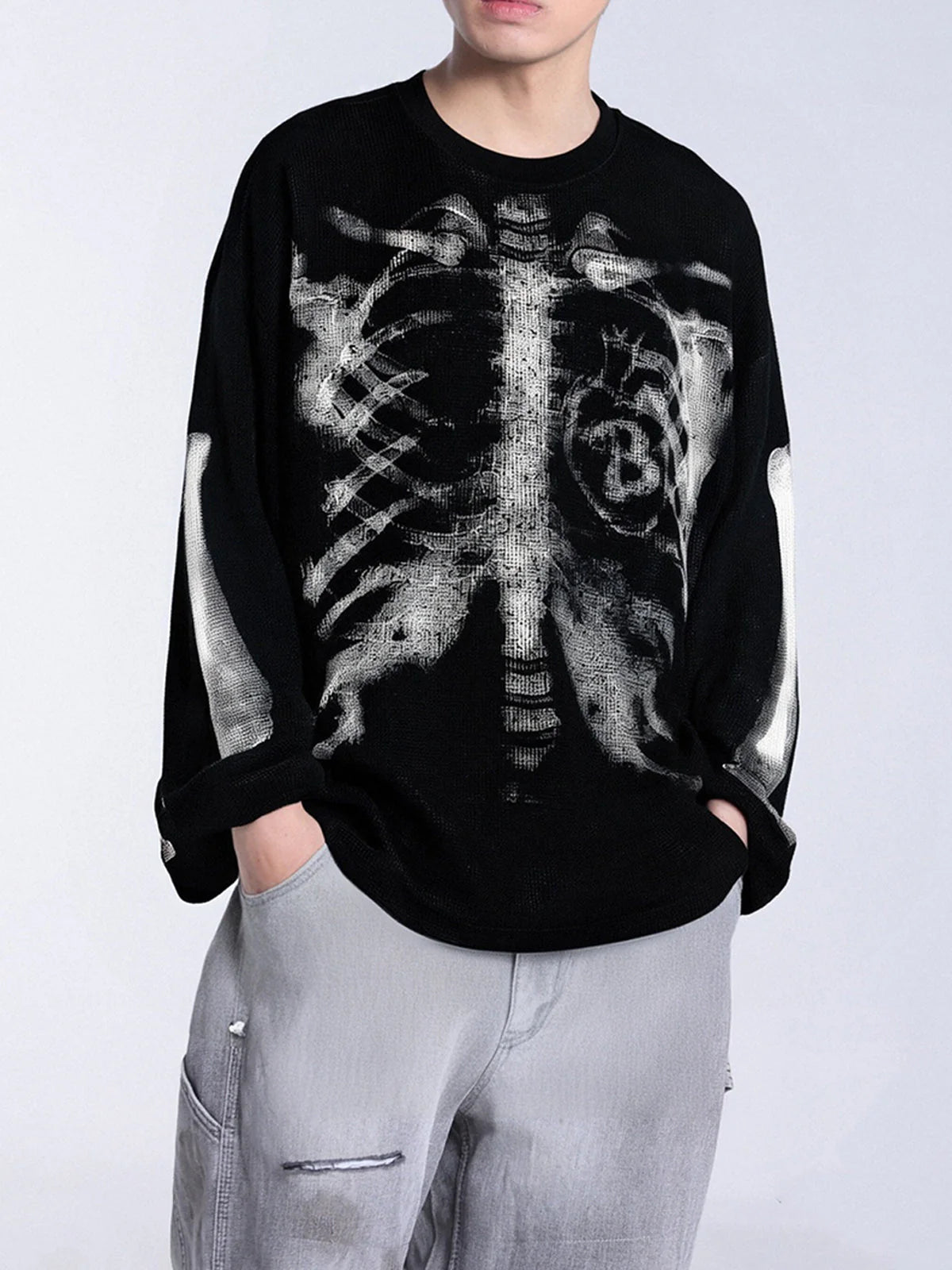 DAMNED CULT SKELETON THERMAL KNIT