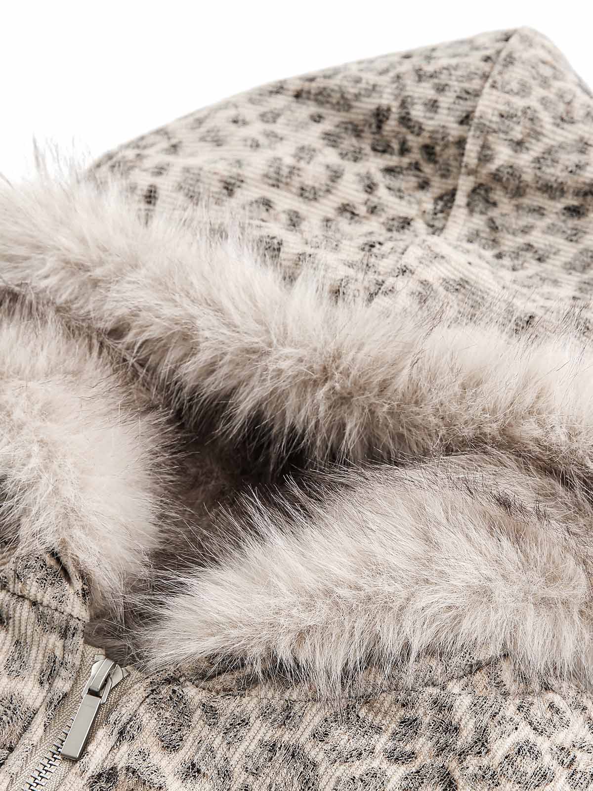 DAMNED CULT LEOPARD FUR JACKET - Damned Cult