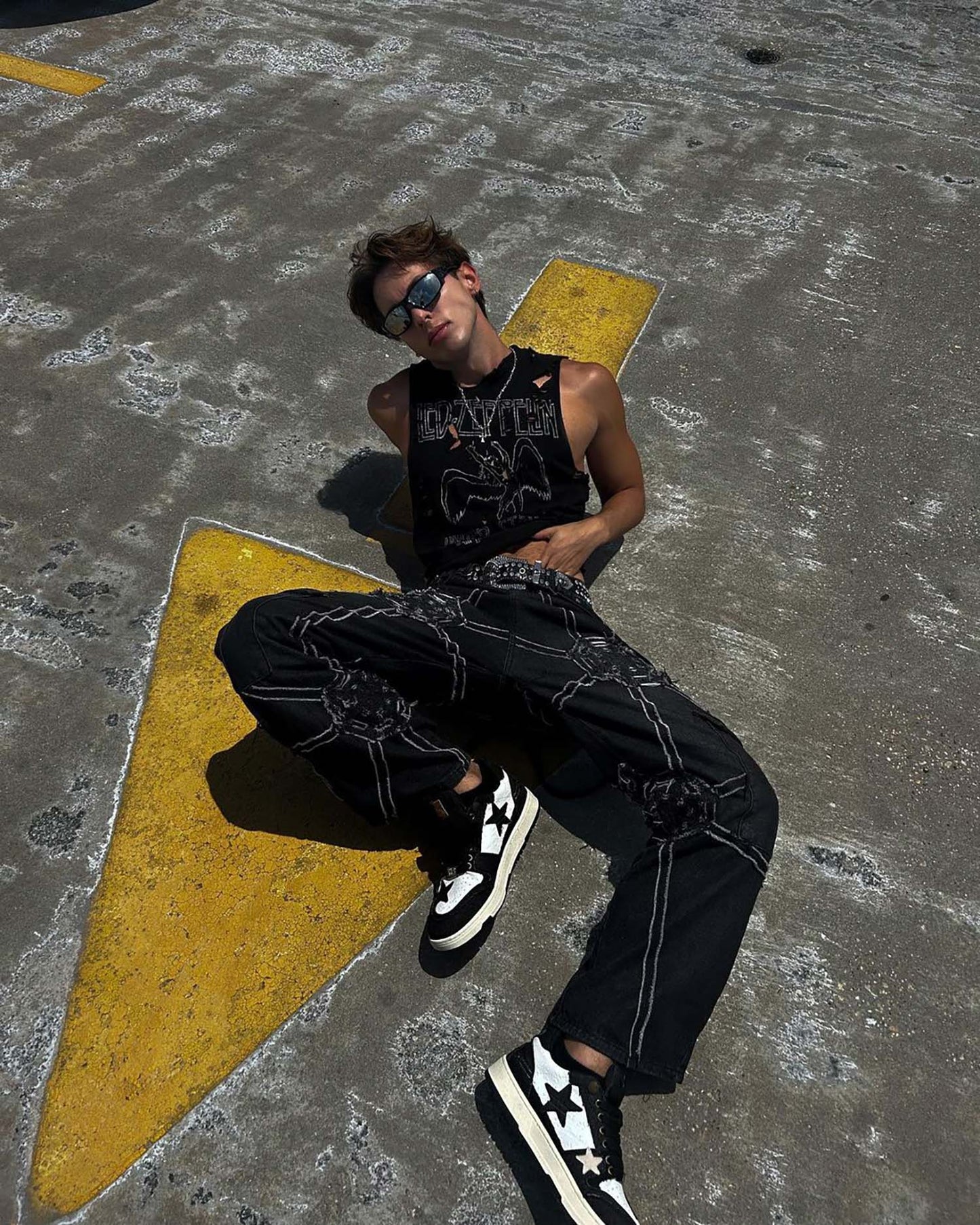 DAMNED CULT SPIDER WEB PANT - Damned Cult