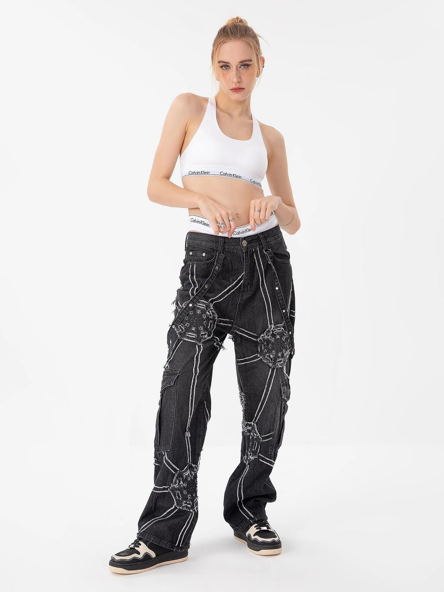 DAMNED CULT SPIDER WEB PANT - Damned Cult