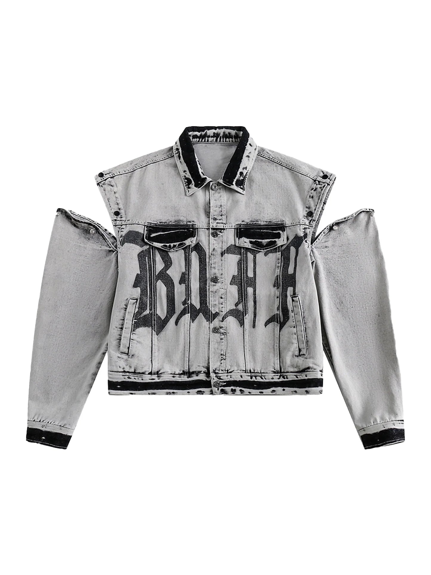DAMNED CULT DENIM DISTRESSED JACKET - Damned Cult
