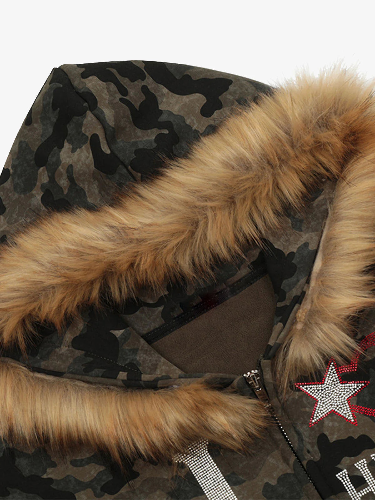 DAMNED CULT CAMOUFLAGE RHINESTONE JACKET