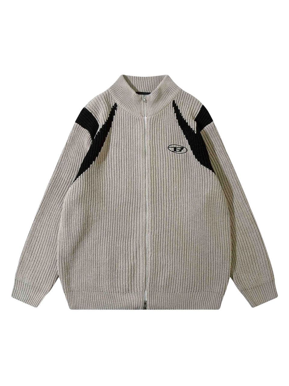 DAMNED CULT BLACK ZIPPER CARDIGAN - Damned Cult