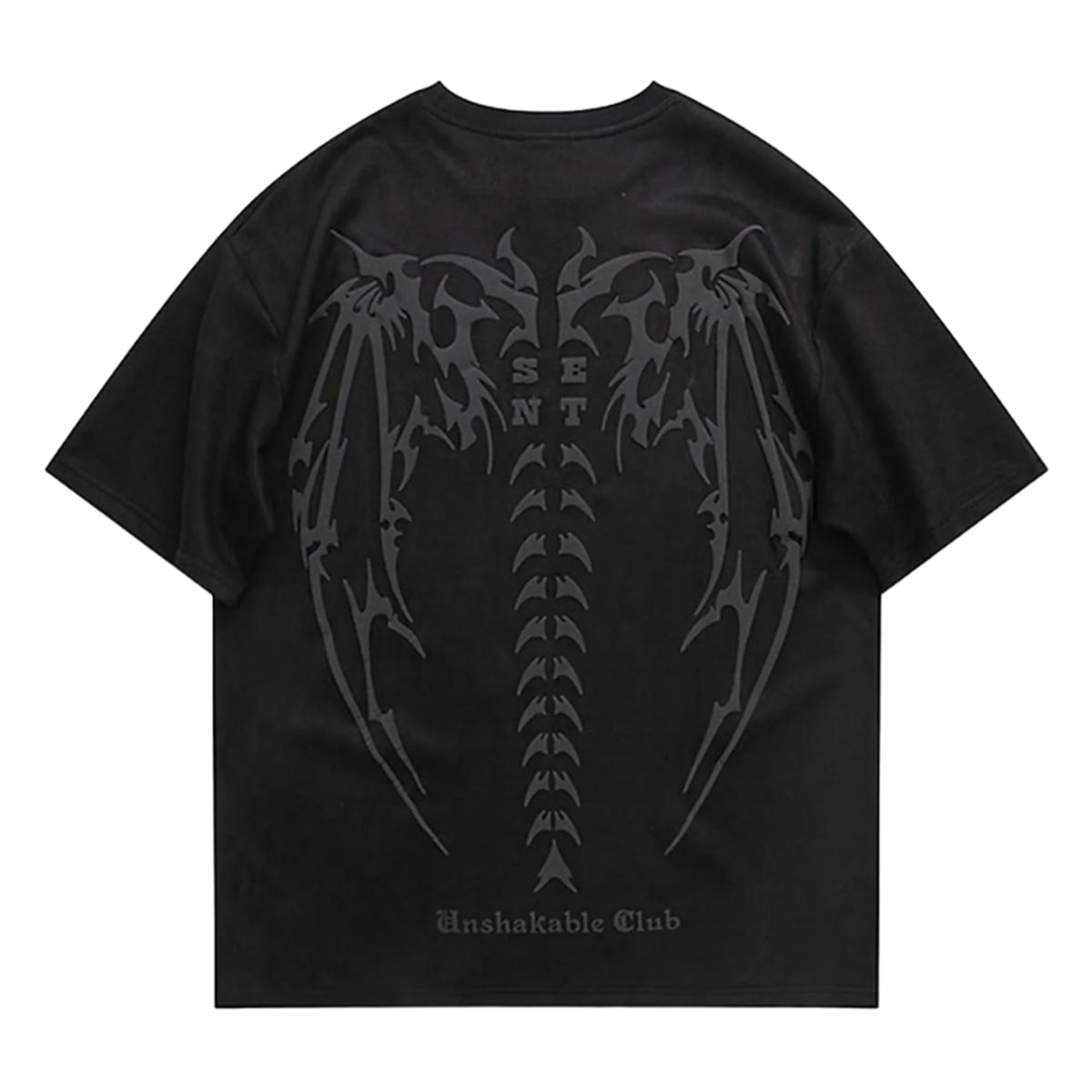 DAMNED CULT SPINE PUFF PRINT TEE - Damned Cult